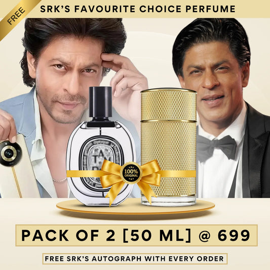 SRK Perfumes Combo [Pack of 2] | Dullhin and Tom Deo [SRK'S Autograph FREE]